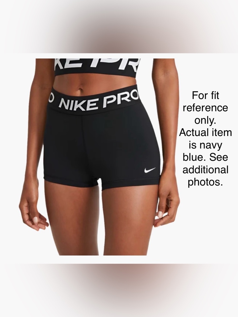 Nike Women's Pro Shorts. Navy Blue. Size XL